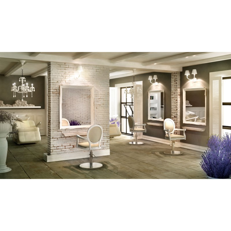 Pastel shabby chic shampoo station